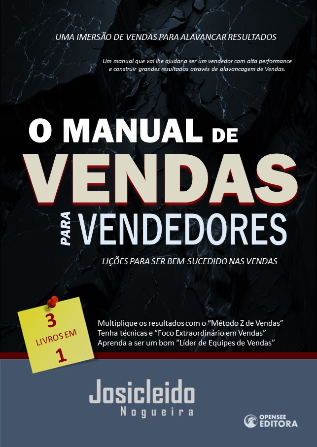 Capa - O Manual de Vendas para Vendedores - Josicleido Nogueira